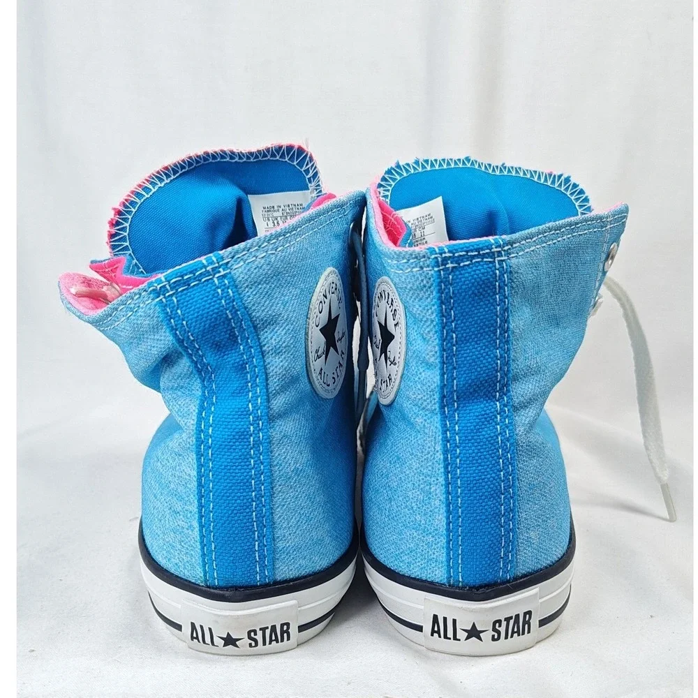 Converse All Star Sneakers Blue Pink Double Tongue 4 Junior EU 36 New Unisex